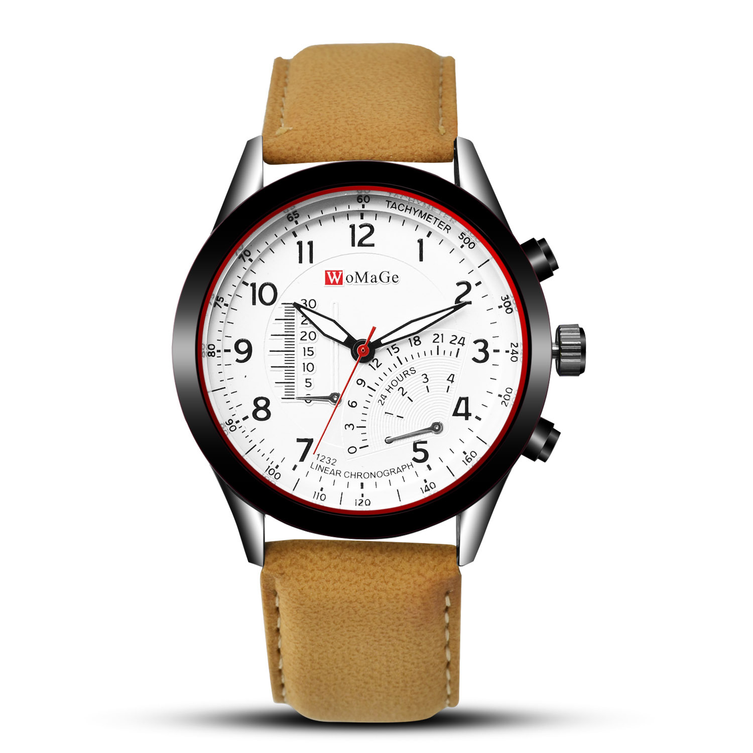 Men Upscale Belt Watch Creative Big Dial Fashion Quartz Watch