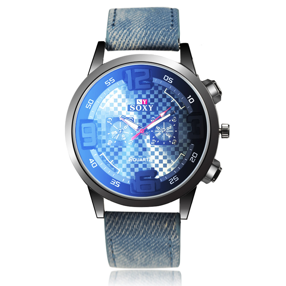 Men Belt Watch Creative Dial Men Leisure Quartz Watch