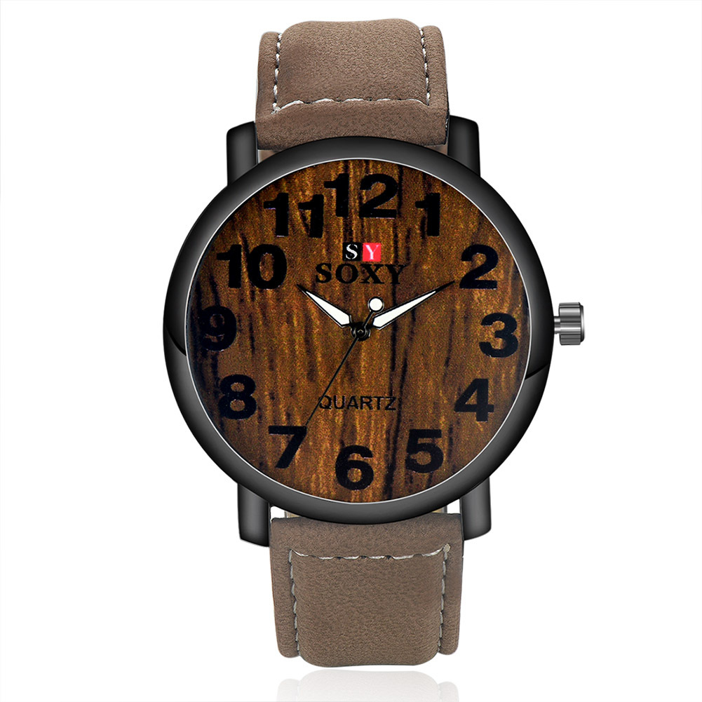 The New Simple Digital Watch Male Retro Harajuku Men Belt Watch