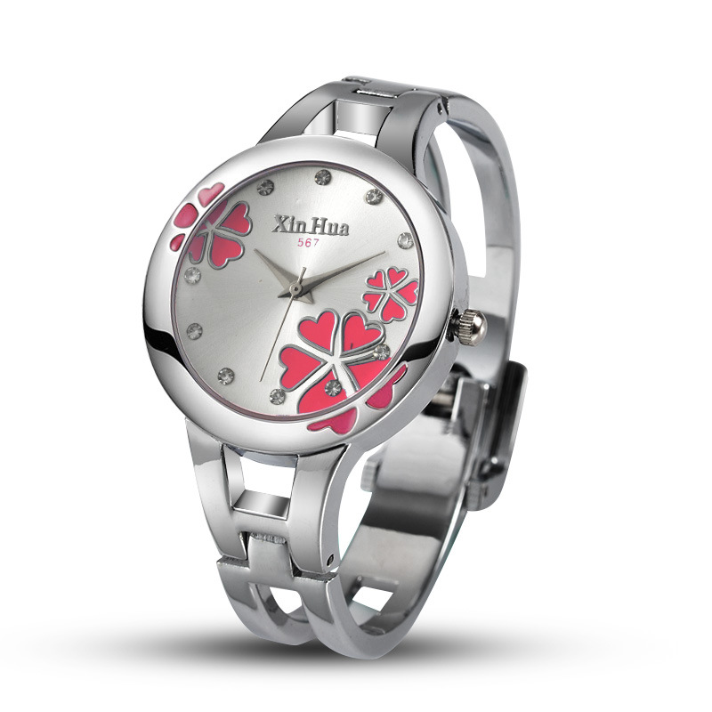 Ms printing Bracelet Watch Creative Fashion Ms Steel Strip Watch