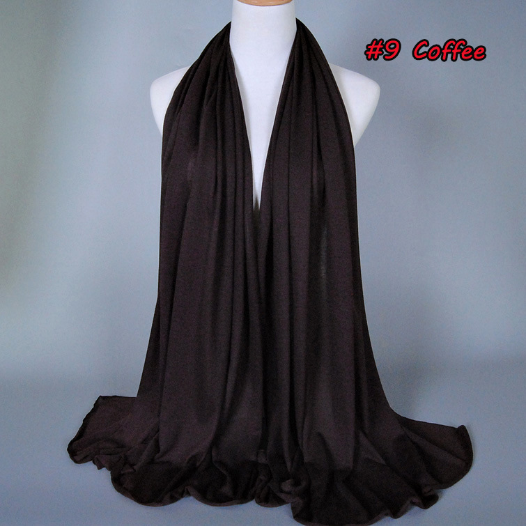 Muslim Jersey Monochrome Women Scarf Arab Women Jersey Hijab Accessories