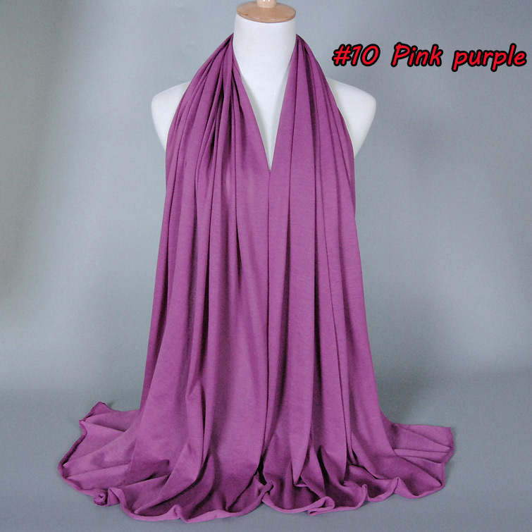 Muslim Jersey Monochrome Women Scarf Arab Women Jersey Hijab Accessories