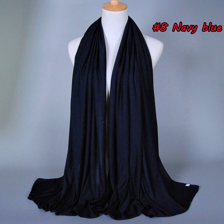 Muslim Jersey Monochrome Women Scarf Arab Women Jersey Hijab Accessories