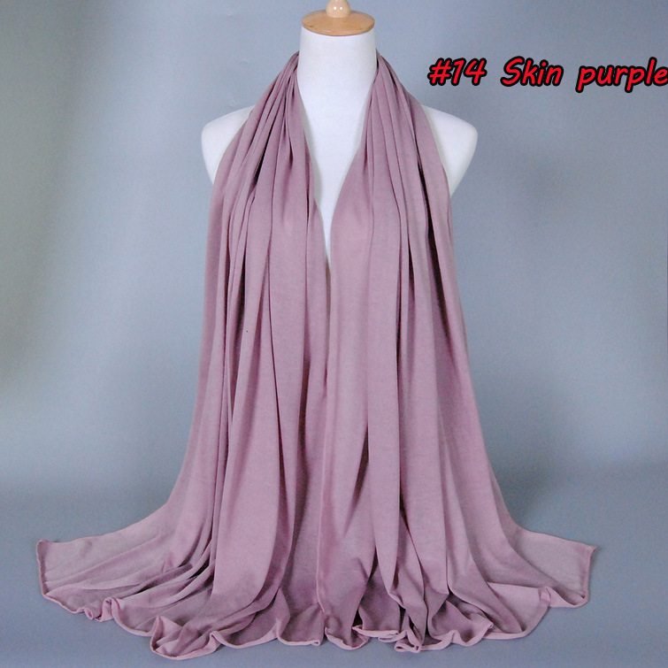 Muslim Jersey Monochrome Women Scarf Arab Women Jersey Hijab Accessories