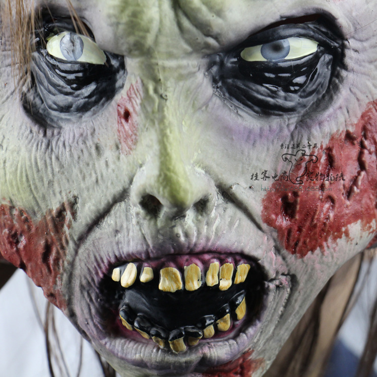 Nausea Zombie Terror Bad Face Rot Zombie Halloween Dance Props Upscale Horror Ghosts Mask