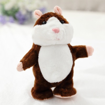 Cartoon Intelligent Will Speak Will Walk Lovely Recording Small Hamster Child Plush Toy