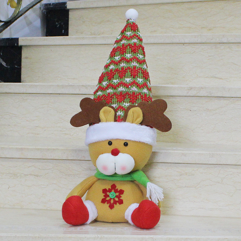 Christmas Sitting Position Decorations Christmas Old man Snowman Doll Deer Christmas gift