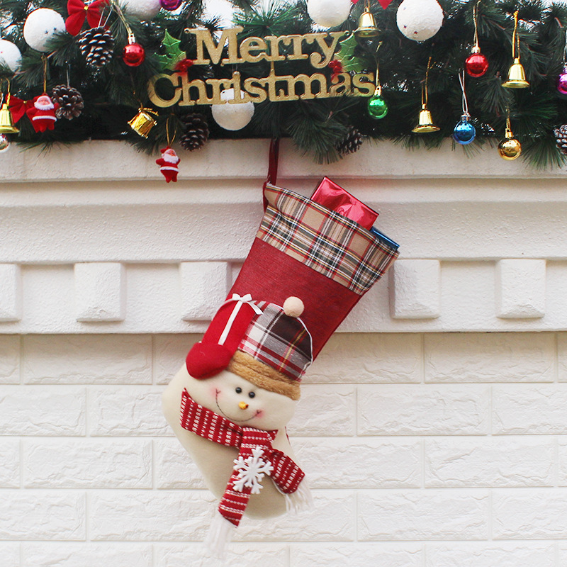 Christmas Sock Gift bag Ornaments gift Christmas Child gift Atmosphere Decorations
