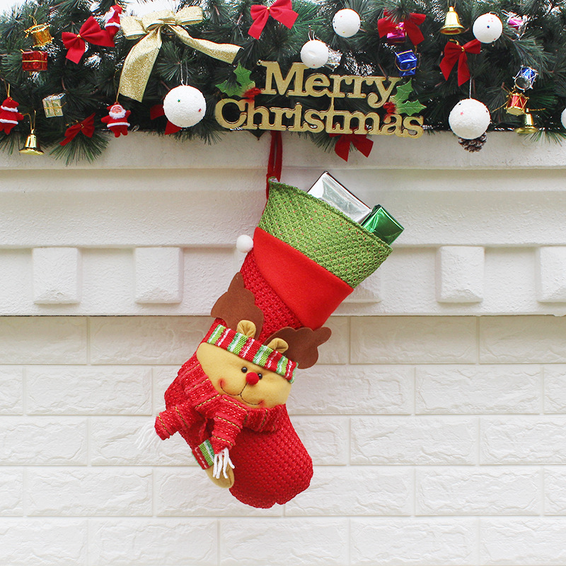 Christmas Tree Pendant Old Socks Christmas Decorations Christmas Candy Socks
