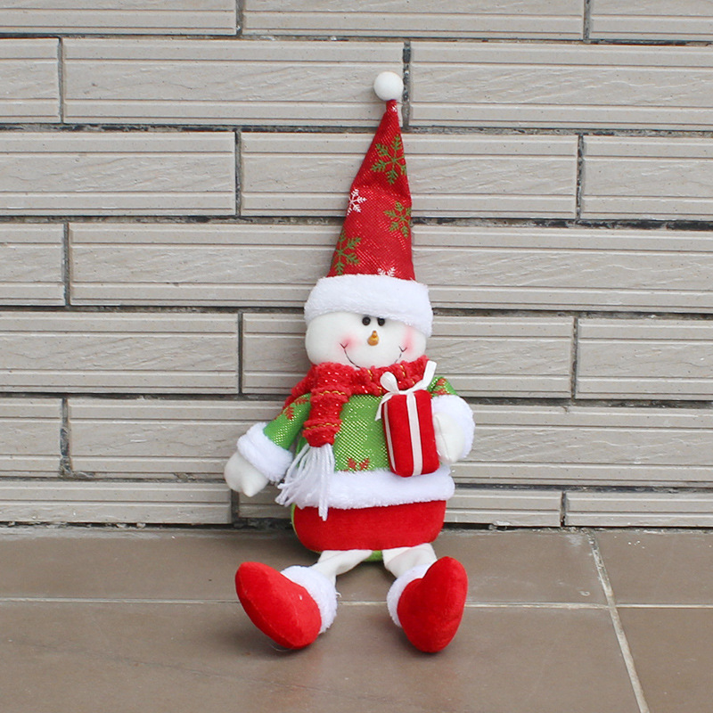 Christmas Sitting Position Decorations Christmas Old man Snowman Dolls gift Accessories