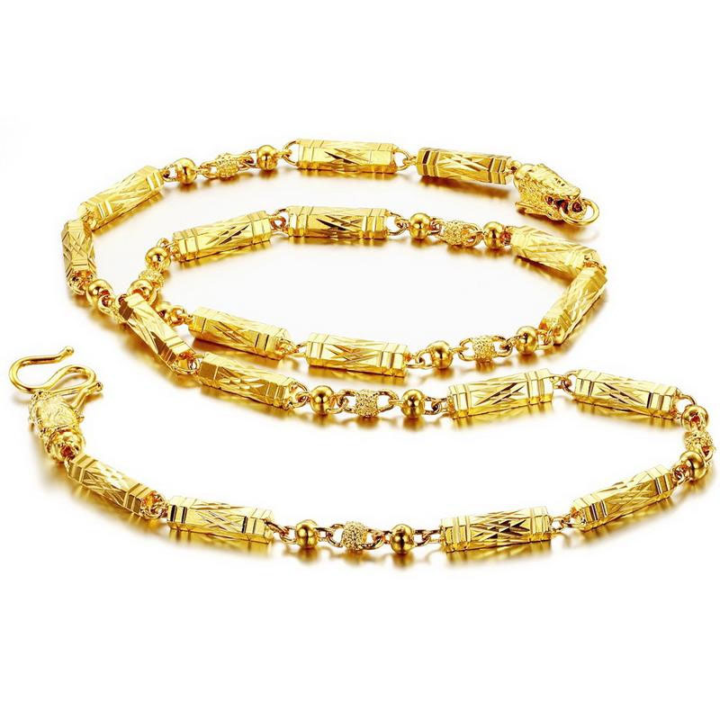 The New Men jewelry Plating 18K gold Male Leading Personality Necklace
