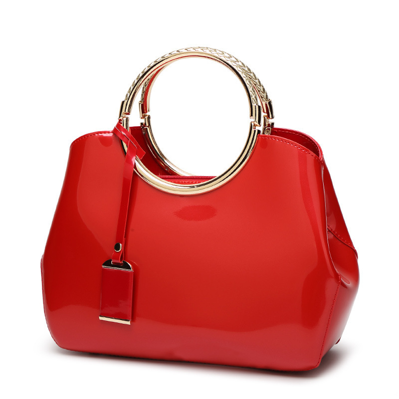 Bride pack The New Fashion Bright Patent Leather Lady bags Messenger bag Handbag Wild Shoulder Bags