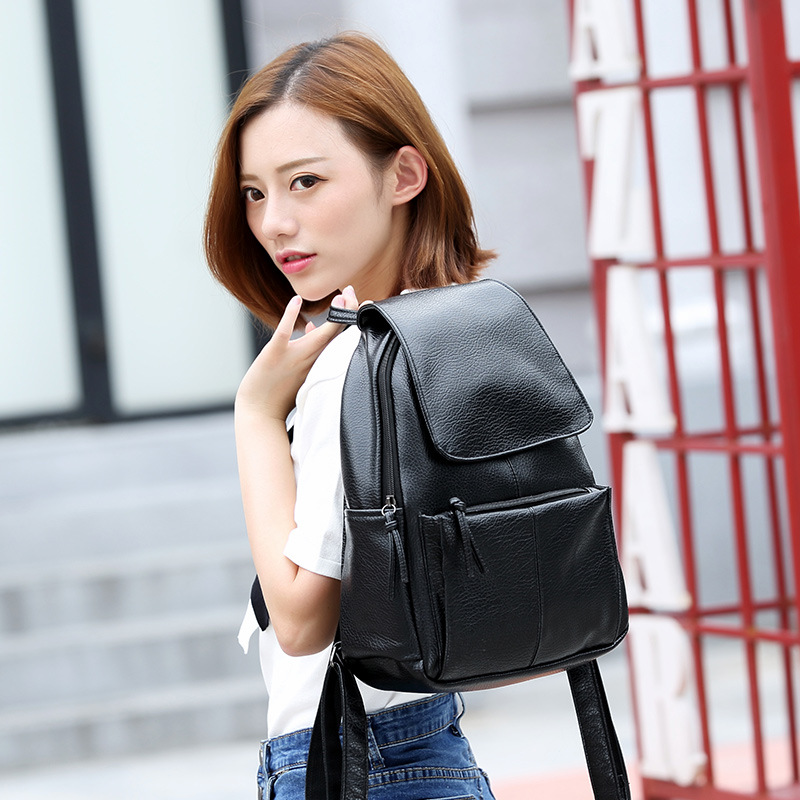 Backpack Pu Backpack Fashion Wild Lady Bags College Winds Ladies bag Handbags