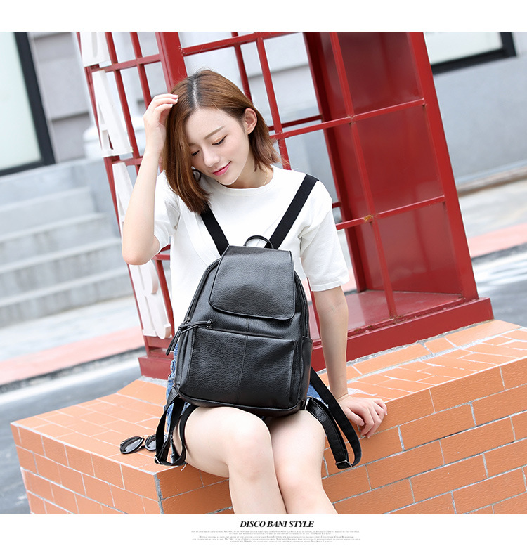 Backpack Pu Backpack Fashion Wild Lady Bags College Winds Ladies bag Handbags