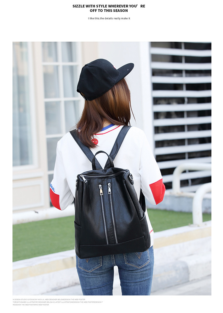 Ms Backpack College Winds The New Backpack Fashion Ms Leisure Lady Bags School bag Handbags