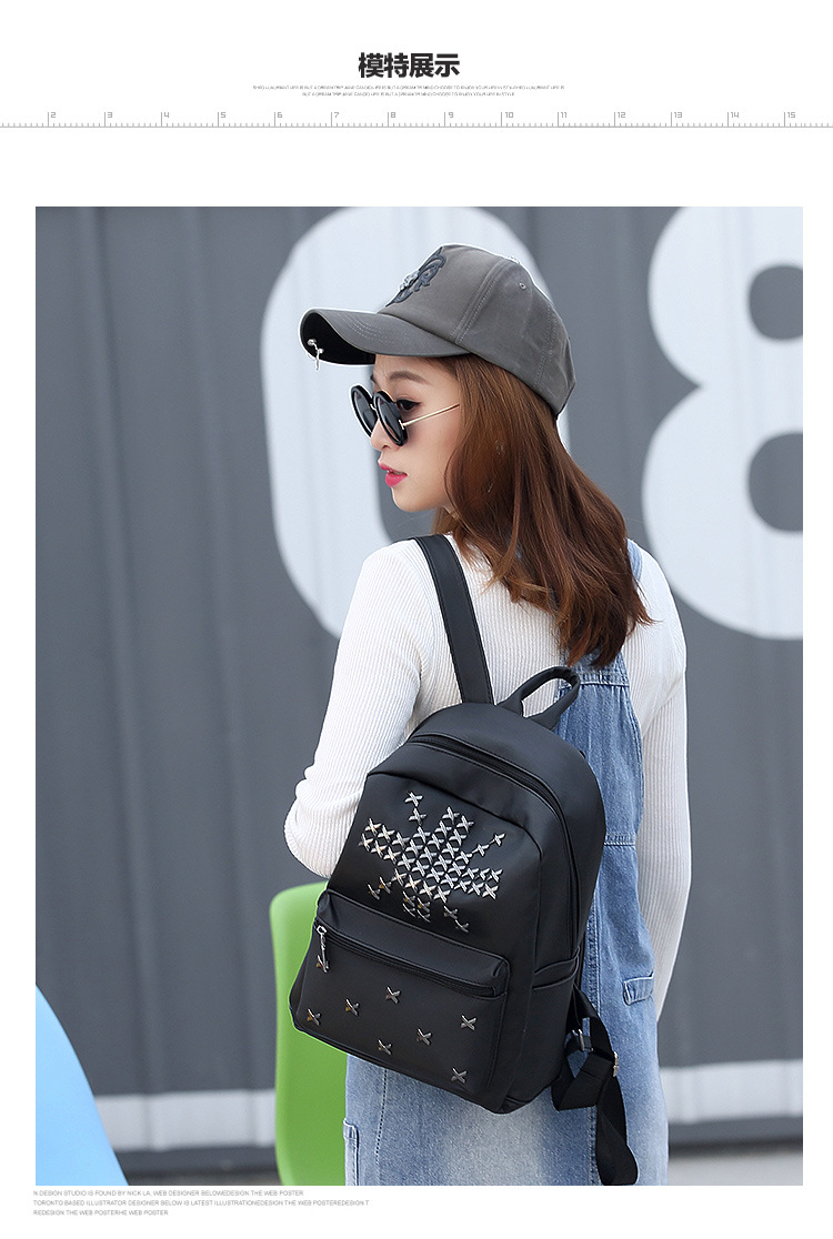 Lady Bags Fashion Backpack Waterproof Nylon School bag trend Ms Leisure Travel Backpack Handbags