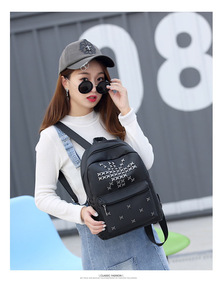 Lady Bags Fashion Backpack Waterproof Nylon School bag trend Ms Leisure Travel Backpack Handbags