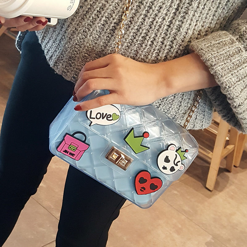 Lady Bags Leisure Simple Fashion Printing Messenger Small Square bag Women's bag Handbags