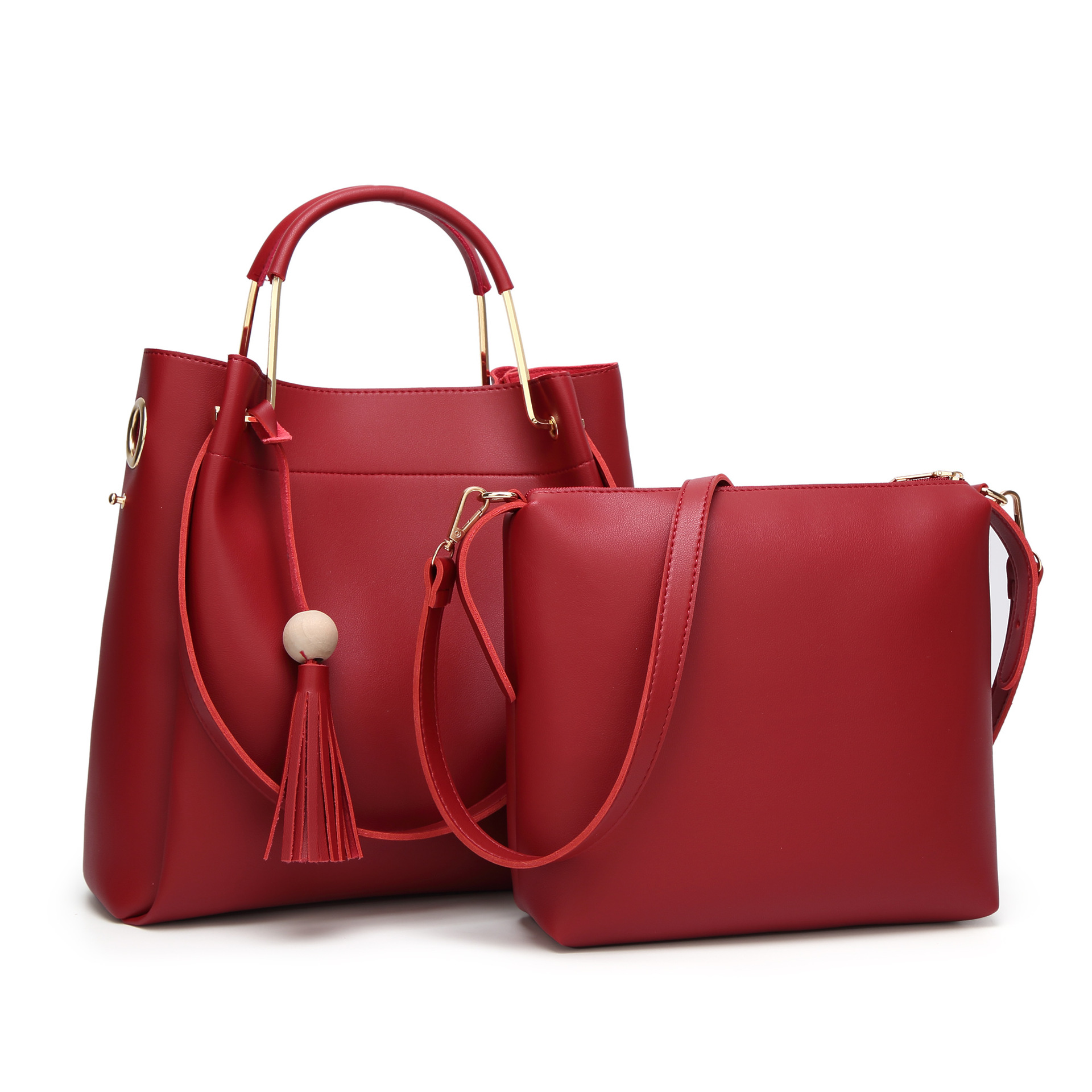 Ladies bag Messenger Mother Package Portable Shoulder Bags Simple Tassel Bucket Big Bag