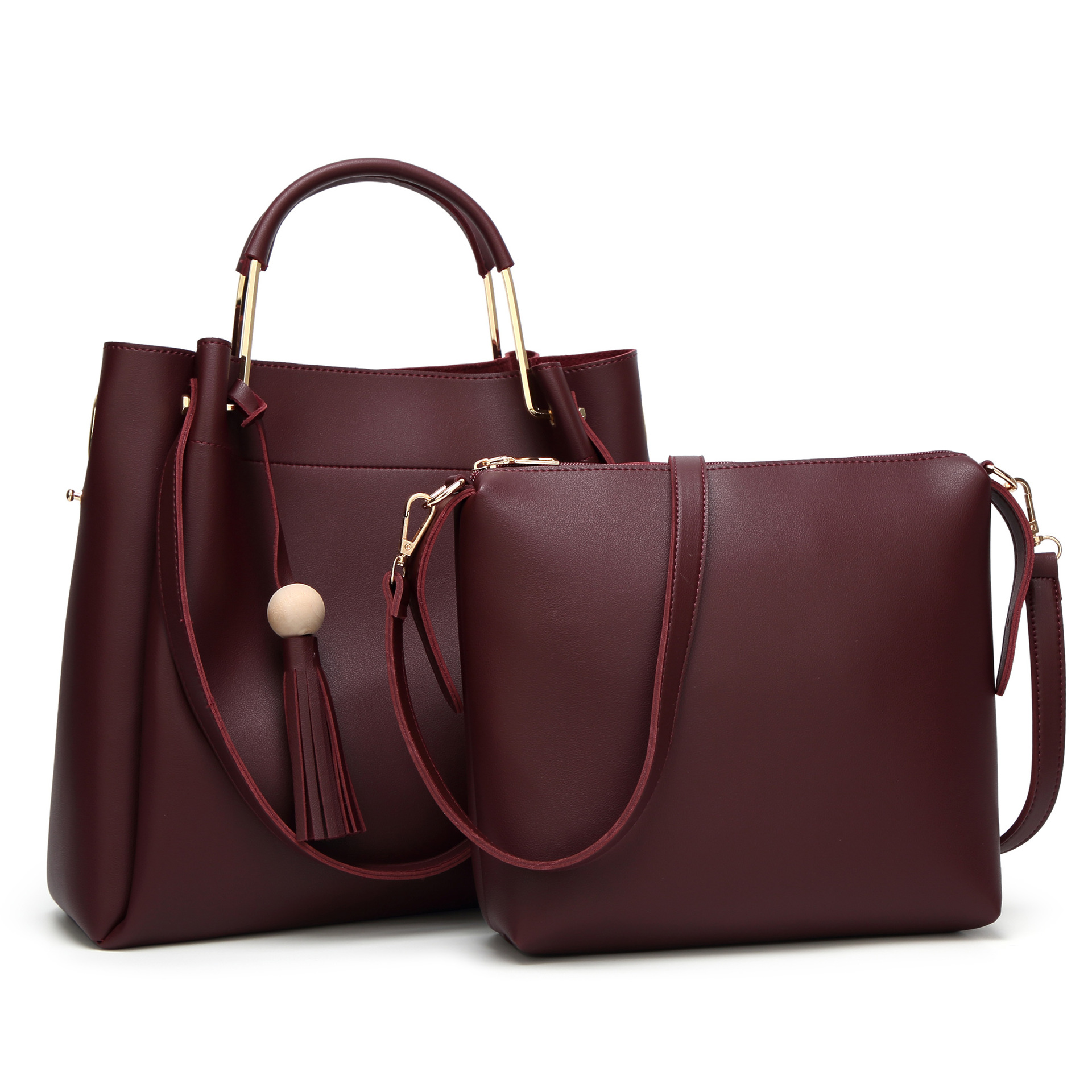 Ladies bag Messenger Mother Package Portable Shoulder Bags Simple Tassel Bucket Big Bag