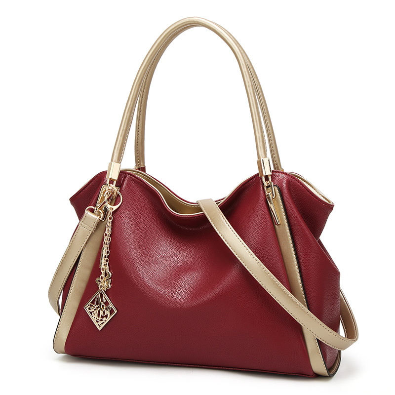 The New Soft Skin Lady Bags Handbag Fashion Ms Bag Mom Shoulders Messenger bag Big bag