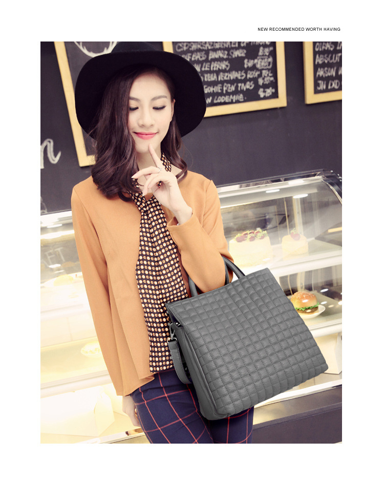 The New Lady Bags Fashion Handbag Shoulder Oblique Cross Package Ms Lingge Leisure Big bag