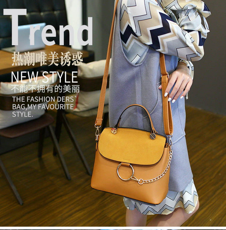 Lady Bags Fashion Matte Skin Ring Package Wild Portable Shoulder Messenger bag Ladies bag Handbags