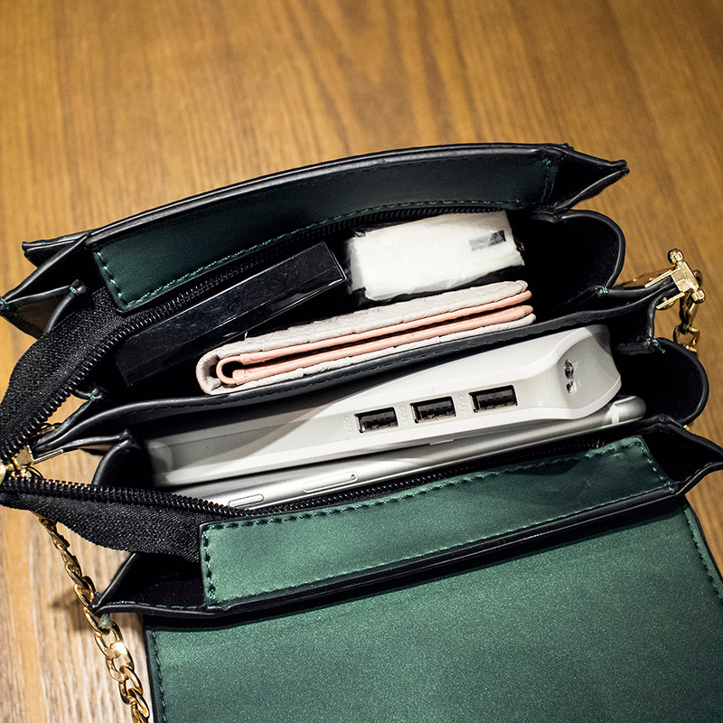 The New Lady Bags Shoulder Messenger Chain Pack Western Style Fashion Small Square Bag Handbags