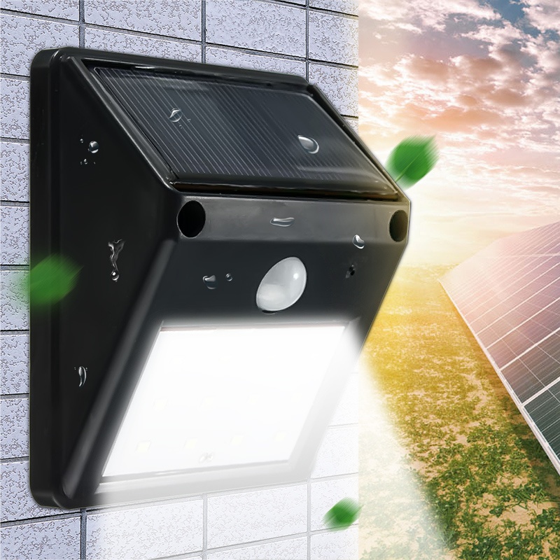 20LED Solar Powered Motion Sensor Light Garden Fence Patio Security Wall Light Lamp Night Light