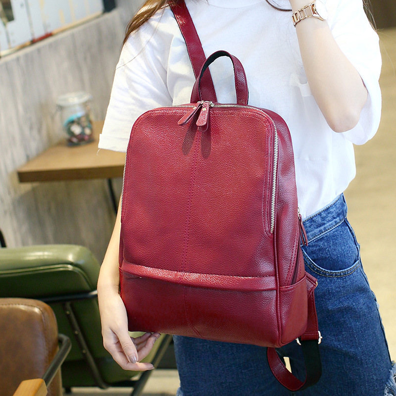 The New Lady Bags College Wind Backpack Simple Leisure School bag Wild travel Shoulders Backpack Handbags