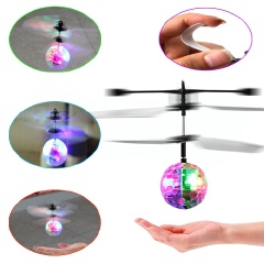 LED Toy Induction Suspension Fly Ball Helicopter Flash Glow RC Aircraft Kid Hot Better Item