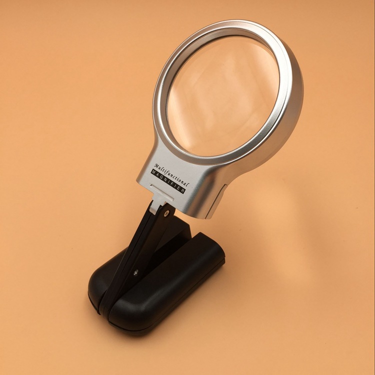 TH7006 Handheld Desktop Dual use Magnifier With LED Light HD Fold Magnifier