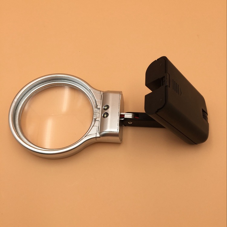 TH7006 Handheld Desktop Dual use Magnifier With LED Light HD Fold Magnifier