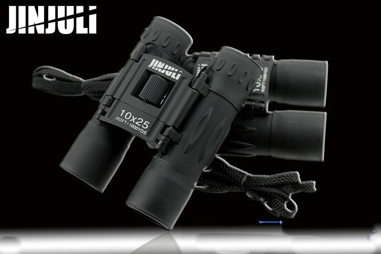 Outdoor JINJULI Close Range 10X25 HD Binocular Telescope Glimmer Night Vision High Times Telescope