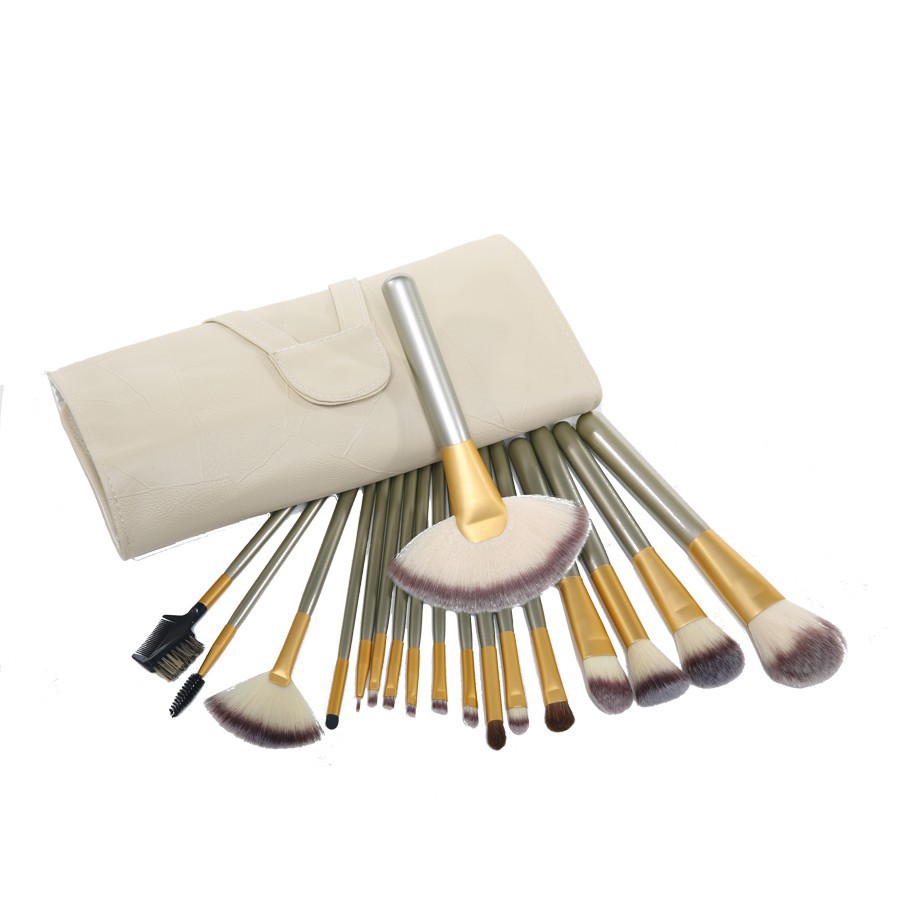 Ms Makeup Essential 18 Branches Beige Makeup Brush Set Make-up Makeup Brush