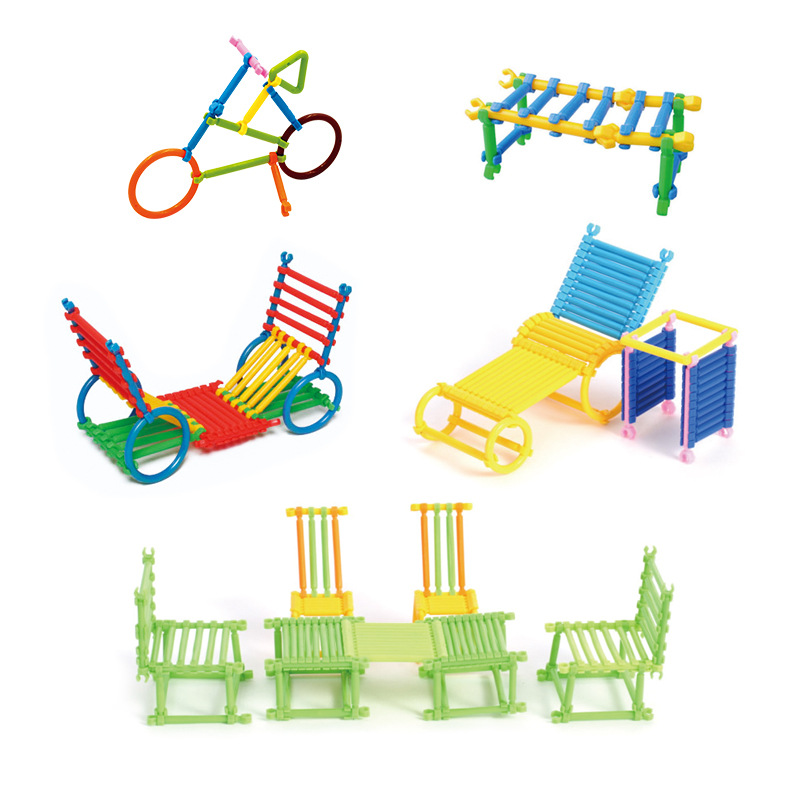 Magic Stick Product Wooden Boxed Plastic Brain Game Kindergarten Fight Together Splicing toys