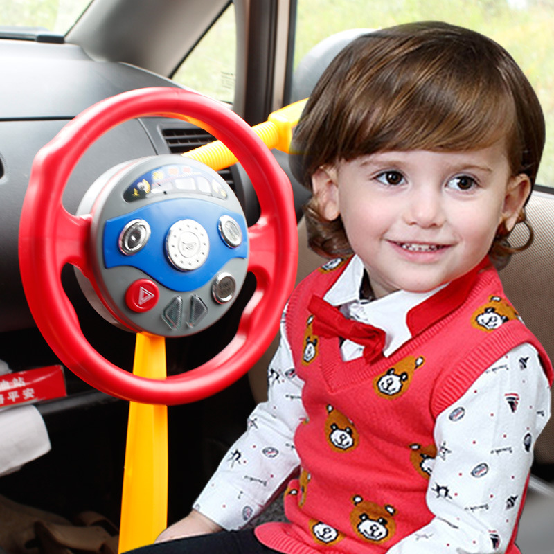 Going Home Toy Simulation Child Multifunction Steering Wheel Light Music Toy