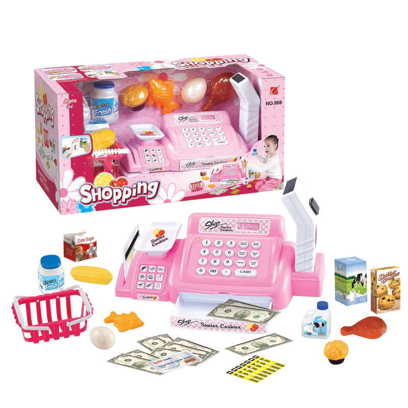 Child Simulation Cashier Five-star Supermarket Cashier Baby Brain Game With Scale