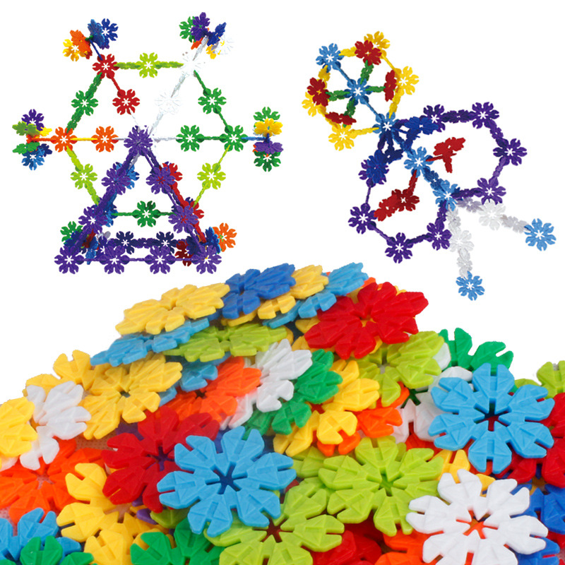 Plastic Fight Interpolation Assemble Child Brain Game Bullet Snowflake Geometric Car Plum Pieces