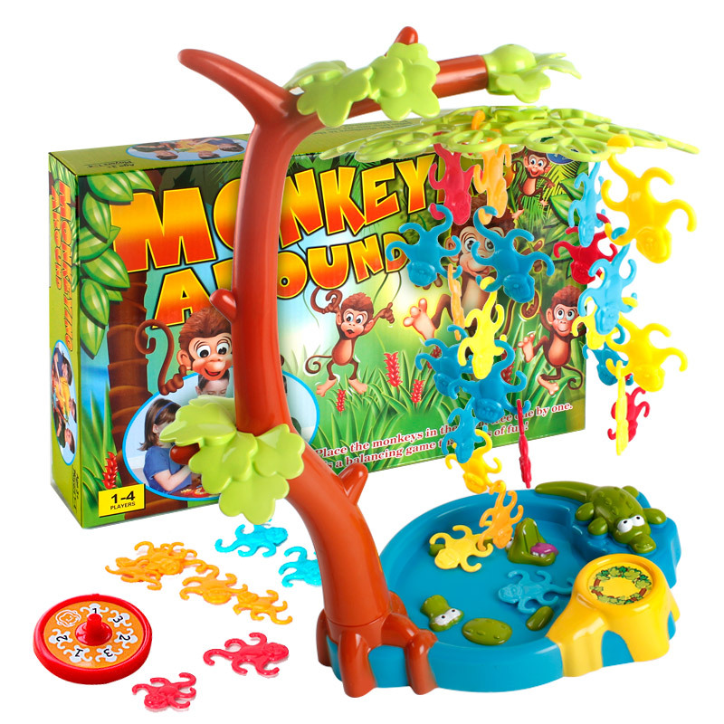 Child Puzzle Toy Balance And Grasp Hanging Monkey table Games Model toys