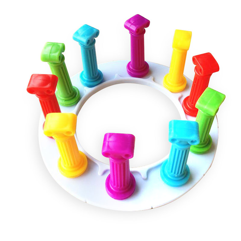 Child Pisa Tower Stack High Table Games Building Blocks Heap high get Together Toy