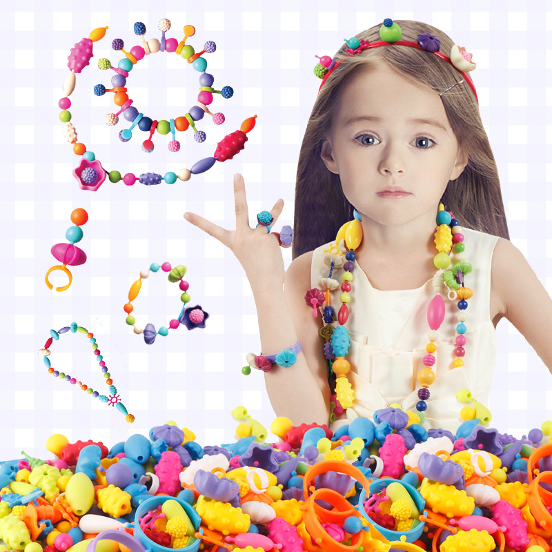 Variety Beads Child Beaded toy Girl manual Beaded Accessories Toy