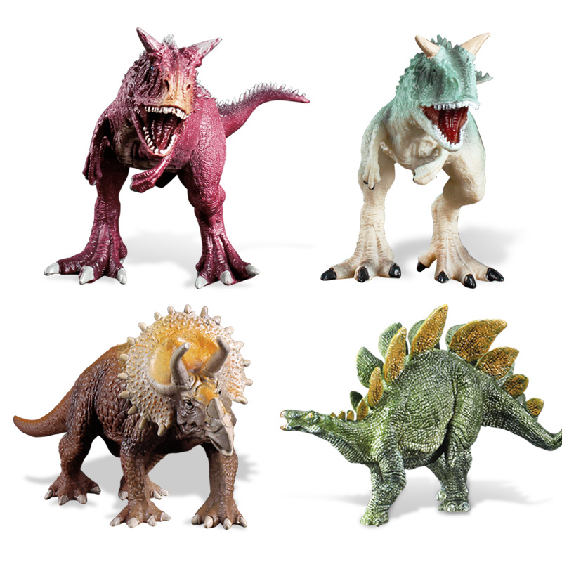 Jurassic World Solid Simulation Dinosaur Model  Triceratops Tyrannosaurus Rex Plastic Animal toys