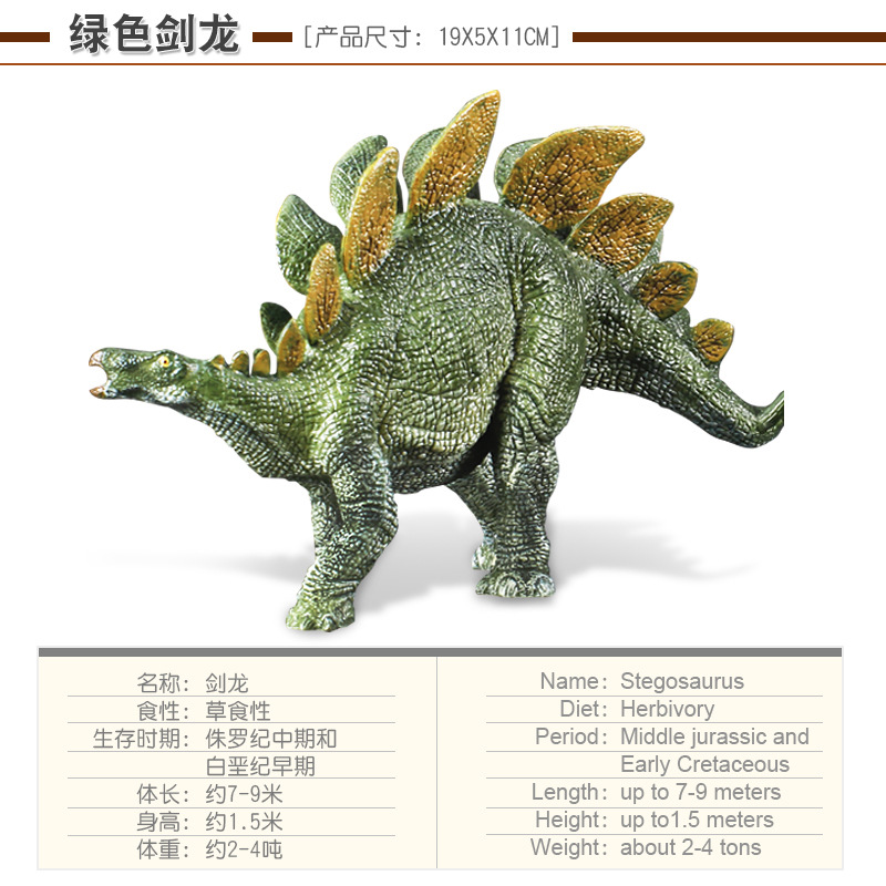 Jurassic World Solid Simulation Dinosaur Model  Triceratops Tyrannosaurus Rex Plastic Animal toys