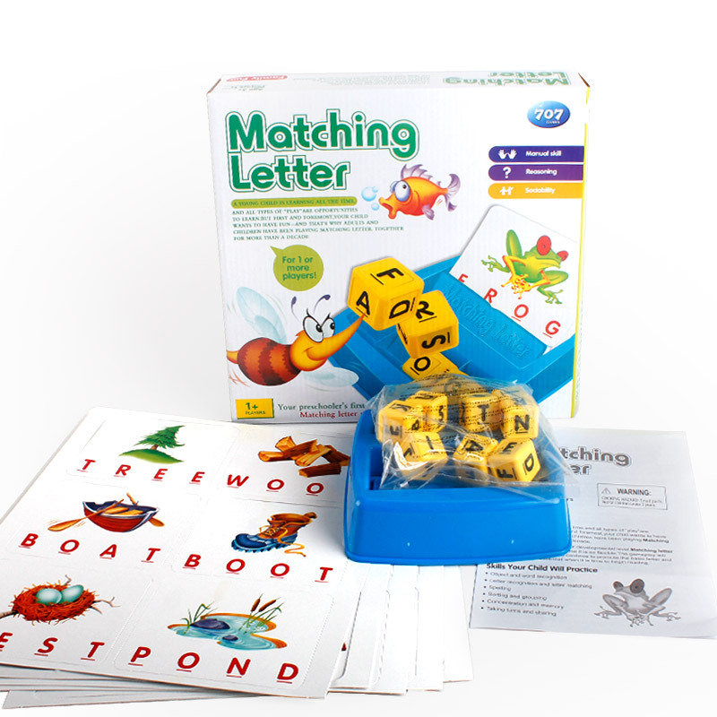 Remember Words Matching Letter Puzzle Letter With Happy Learn English Preschool Toys