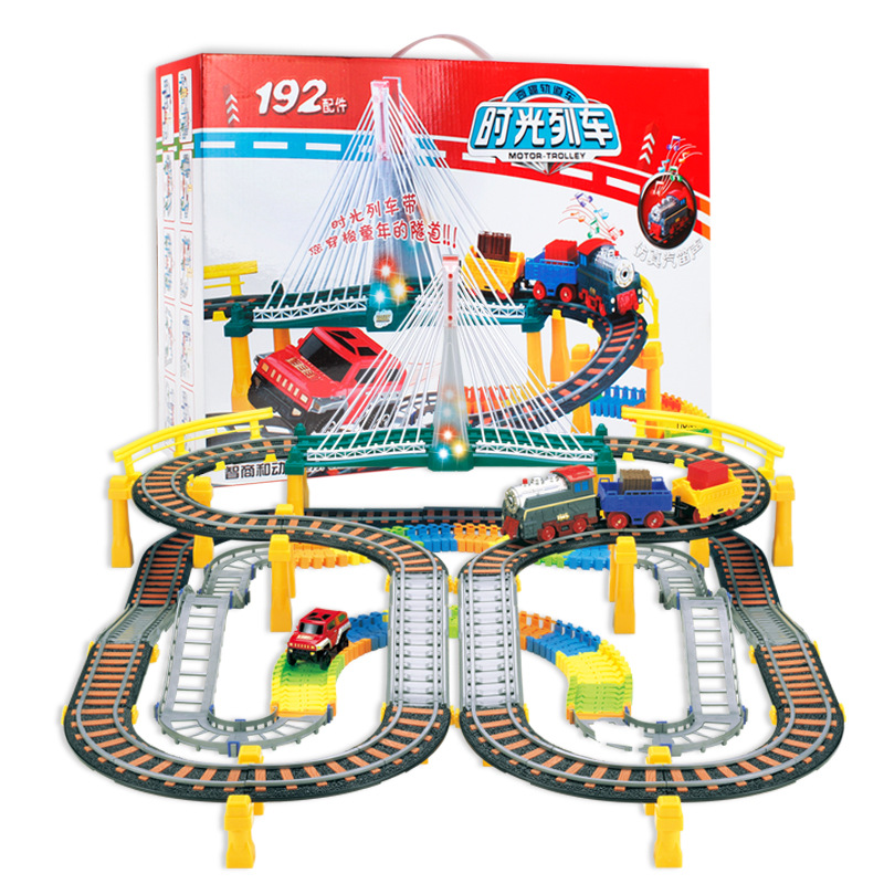 Variety Thomas Subway Assemble Electric Multi-layer Track Brain Game Creative diy toys