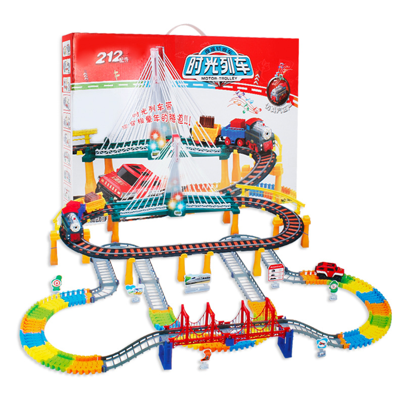 Variety Thomas Subway Assemble Electric Multi-layer Track Brain Game Creative diy toys