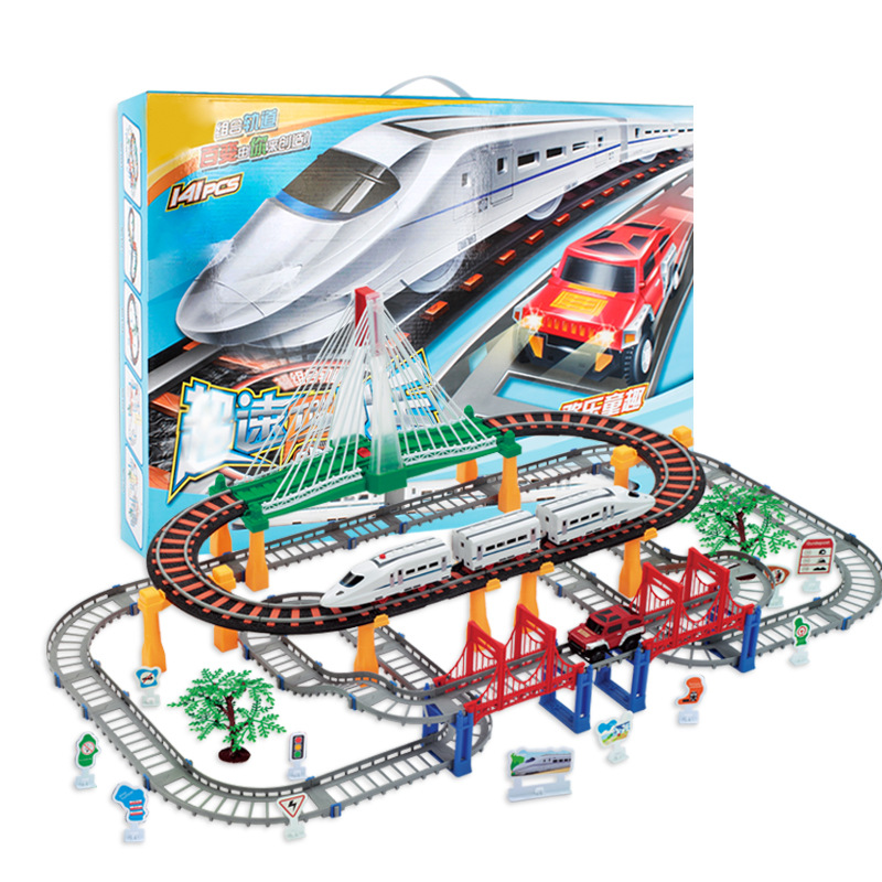 Variety Thomas Subway Assemble Electric Multi-layer Track Brain Game Creative diy toys