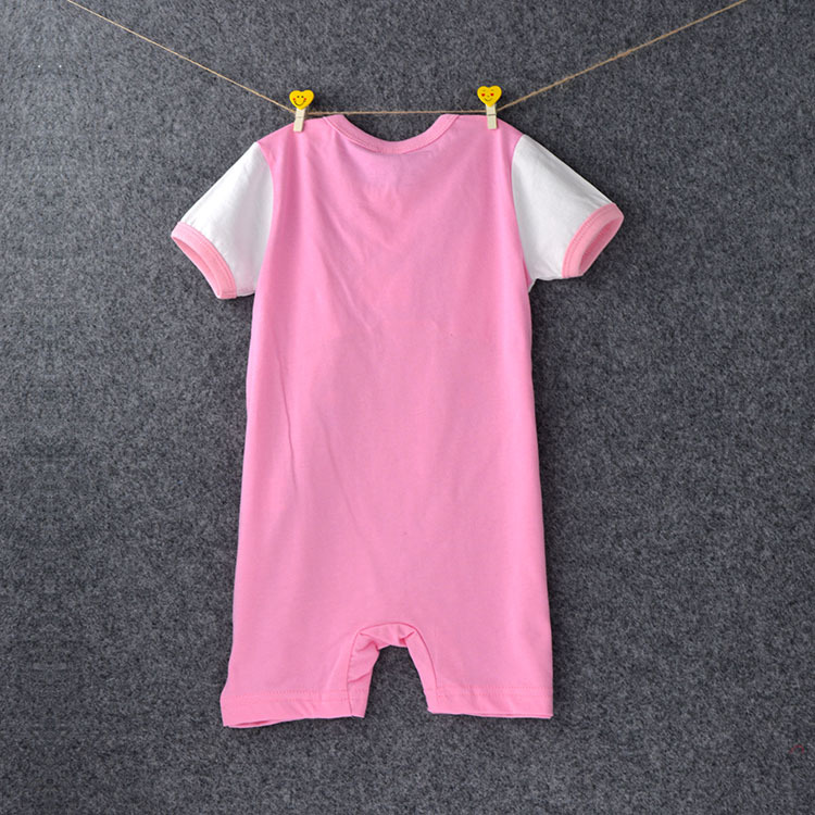 Short Sleeve Cartoon Animal Romper Siamese Clothing Baby Printing Child Cotton Clothing