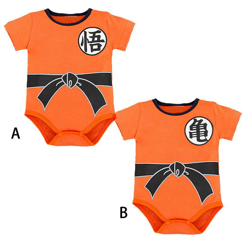 Baby Goku turtle Short Sleeve Triangle Romper Clothing Baby Climb Clothes Jumpsuit Children's Wear